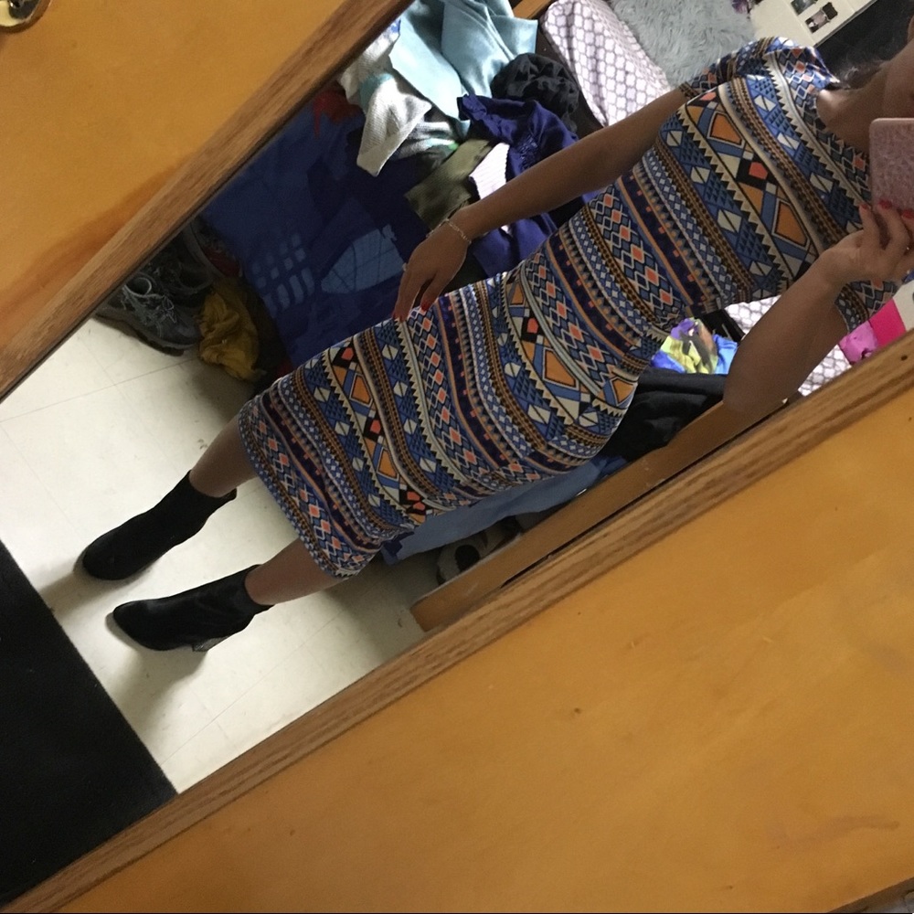 Below knee body con dress